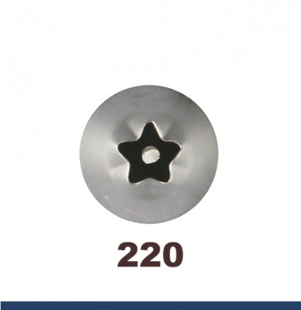 Кондитерская насадка 220 Tulip звезда закрытый центр сирень