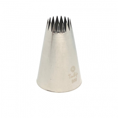 Кондитерская насадка 868 (8B) Tulip открытая звезда, Французская трубочка д.16 мм, 17 лучей