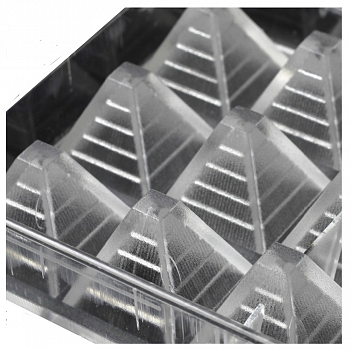 Поликарбонатная форма для шоколада 275*135*24 мм | Пирамида мод.22260 (эконом)