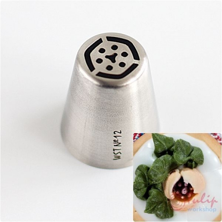 Набор 12 кондитерских насадок - тюльпан одним движением №№ 1,3,4,5,7,8,10,11,12,13,14,15 | L размер