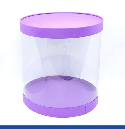 Коробка тубус 24•24 см ФИОЛЕТ (3 части: крышка, дно, боковина) | упак. 1, 5, 10 шт