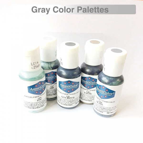 Красители гелевые Америколор Серая палитра 21 г. | Gray