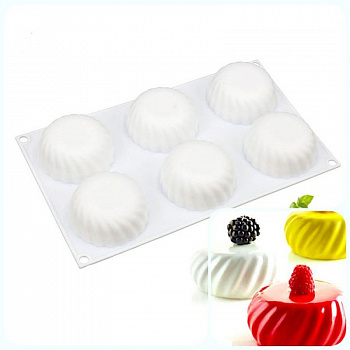 Силиконовая форма 3D для муссовых десертов | Самураи 8 ячеек